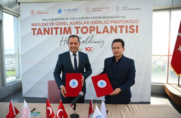 Tuzla’da eğitimde iş birliği için Mesleki ve Genel Kurslar İş Birliği Protokolü başlatıldı.