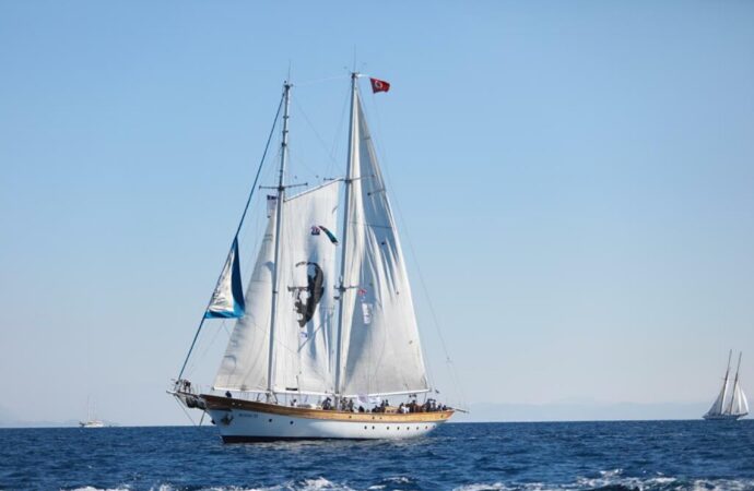 Bodrum Cup yarışının Çökertme-Kissebükü etabı başlamış durumda.