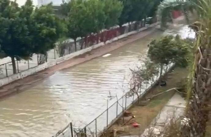 Antalya’da meydana gelen şiddetli yağış ve fırtına sonucunda tekneler batarken, ağaçlar da devrildi.