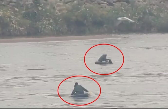Dicle Nehri’ne atlayan kız kardeşlerden biri olan Zilan’ın kurtarılma anı, kaydedilen bir kamera tarafından görüntülendi.