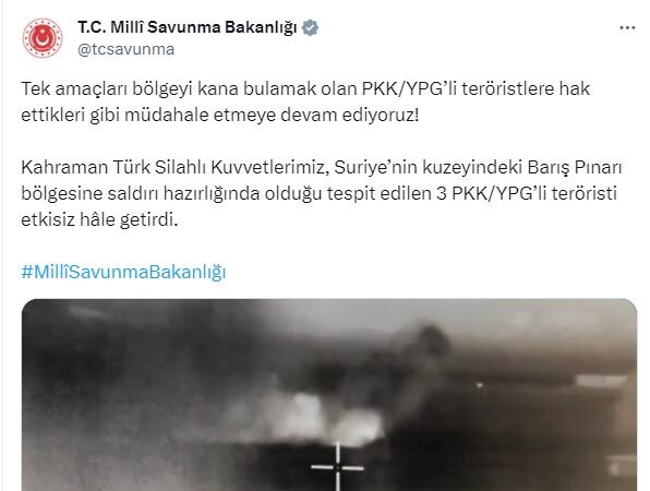 Güvenlik güçleri, operasyonları sonucunda 3 teröristi etkisiz hale getirdi.