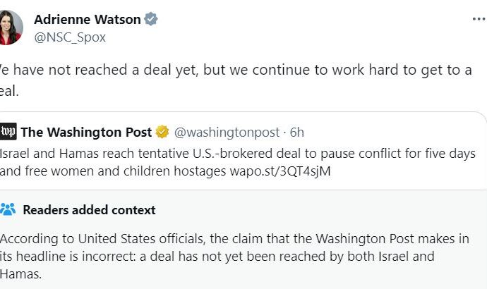 ABD Ulusal Güvenlik Konseyi Sözcüsü Watson, henüz bir anlaşmaya varılmadığını belirtti.
