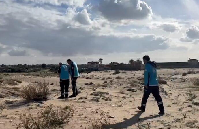 Sahra Hastanesi’ne teknik heyet, Gazze’ye ulaştı.