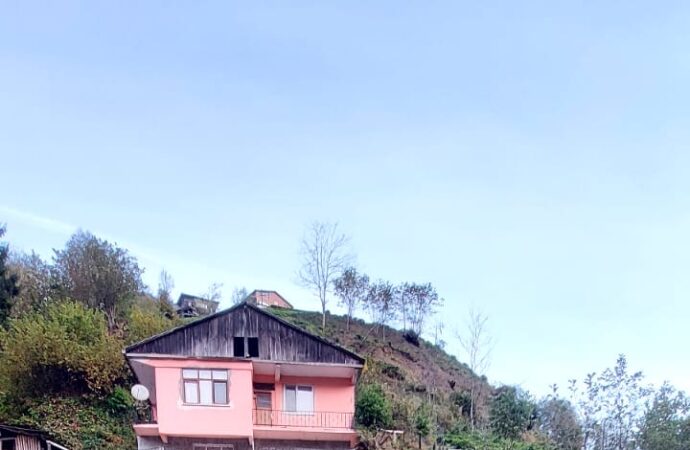 Rize’de meydana gelen bir heyelan sonucunda, 2 katlı bir evde hasar meydana geldi.