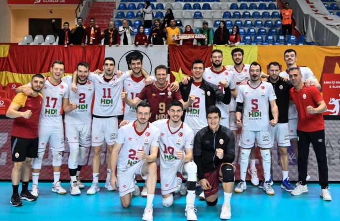 Galatasaray HDI Sigorta, Bigadiç Belediyespor’u 3-0 mağlup etti.
