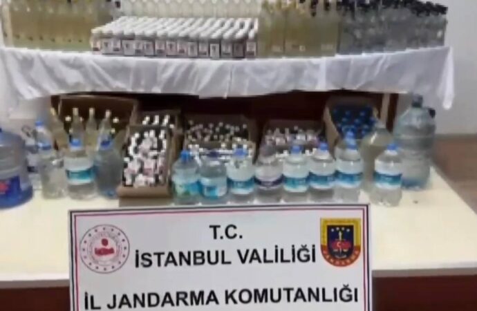 Jandarma, sahte içki operasyonu düzenledi.