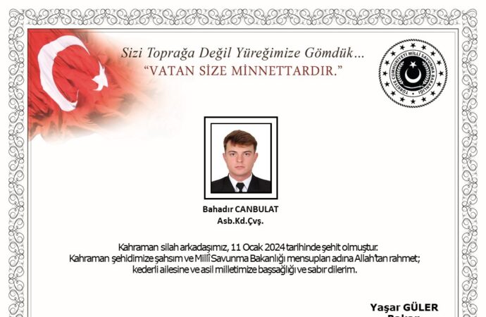 Dalış eğitimi sırasında rahatsızlanan bir astsubay, maalesef şehit oldu.