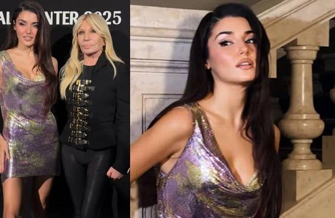 Milano’da Hande Erçel rüzgârı: Versace ile aynı karede