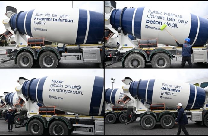 Beton mikserinde espri yağmuru: ‘Yaklaşma betona çarparsın’ da olacak mı