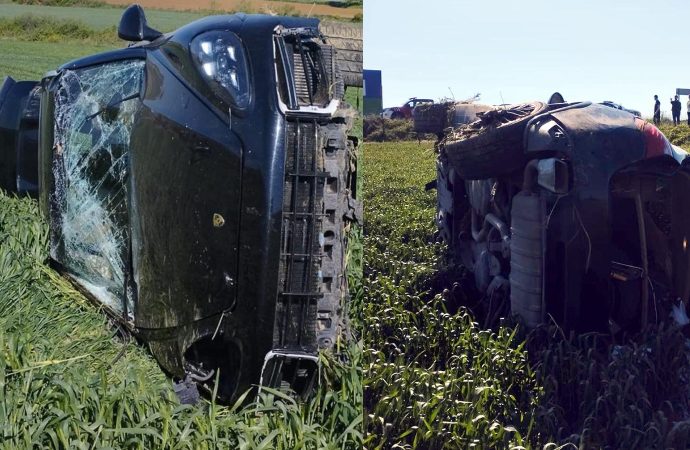 “Dur” ihtarı yapan polise çarptı, kaza yaptı, saklandığı menfezde yakalandı