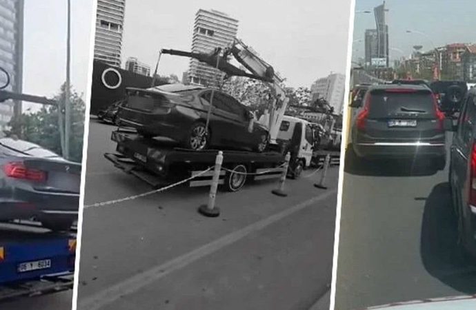 Düğün konvoyu ambulansa yol vermedi: Üç araç trafikten men edildi