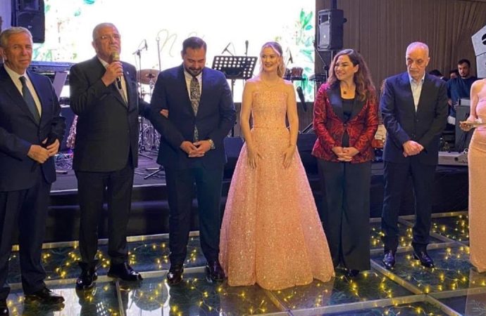 Dervişoğlu ve Yavaş sürpriz ismin nişan törenine katıldı
