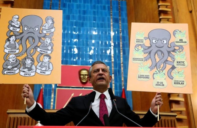 Özgür Özel grupta Erdoğan’a seslendi, kendi ‘Ahtapot’unu açıkladı