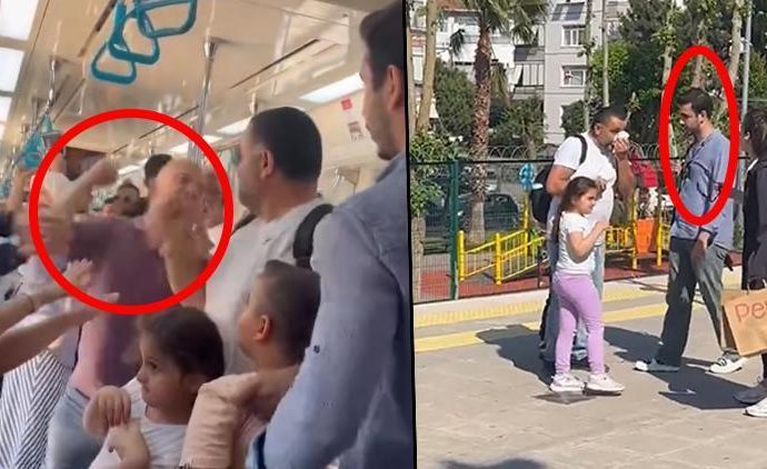 Sosyal medyada infial yaratan olay: İki çocuğunun yanında darbedildi