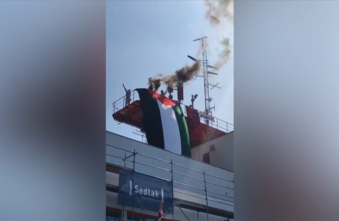 Avusturya’da kamu yayın stüdyosunda Filistin işgali