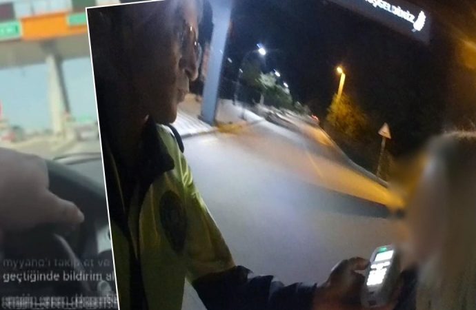 Ehliyetine el kondu, direksiyon başında canlı yayın açtı