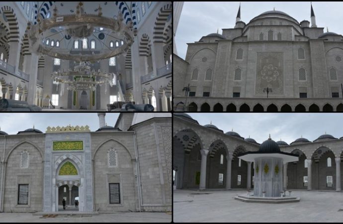 Sona gelindi: Bu camide 15 bin kişi ibadet edebilecek