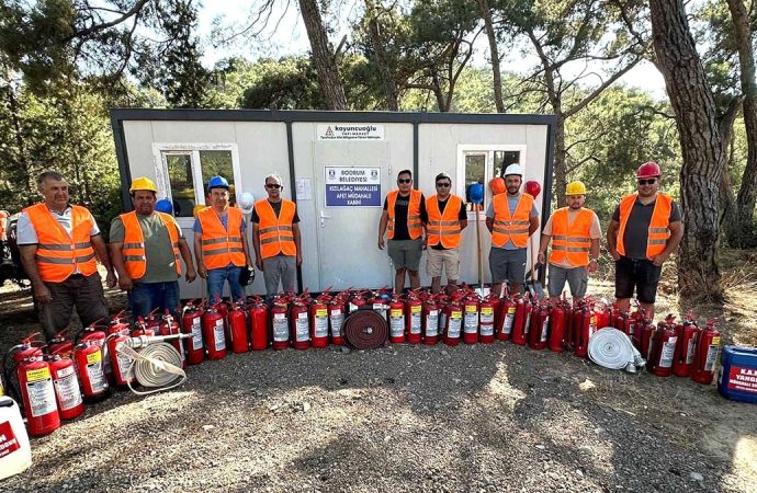 Örnek köy: Yangın acil müdahale timi kurdu