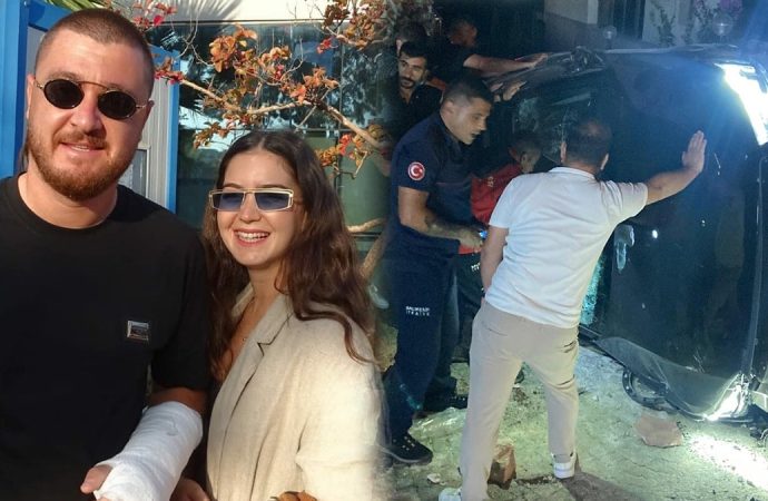 Cunda yolunda kaza: İş insanı öldü, eşi ağır yaralı