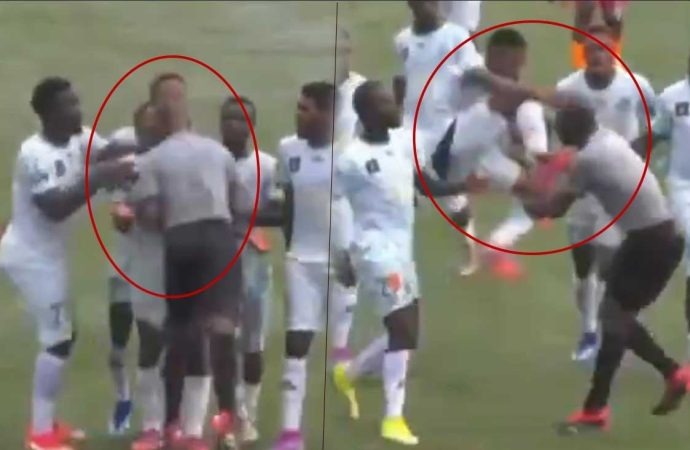 Görülmemiş olay: Hakem kaptana kafa attı