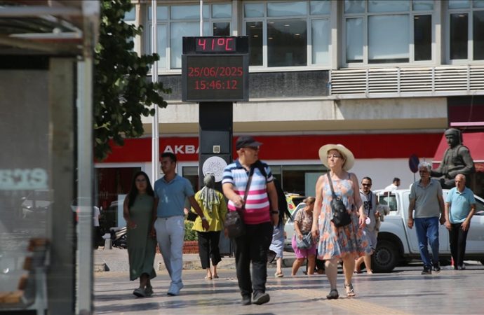 Aydın’da termometre 41 dereceyi gösterdi