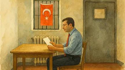 İmamoğlu el yazısıyla mesaj gönderdi: Zalimliklere karşı milletimin gönlünde ferahlamaya devam edeceğim