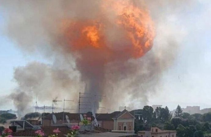 Sanki İsrail vurdu: Roma’da benzin istasyonu patladı