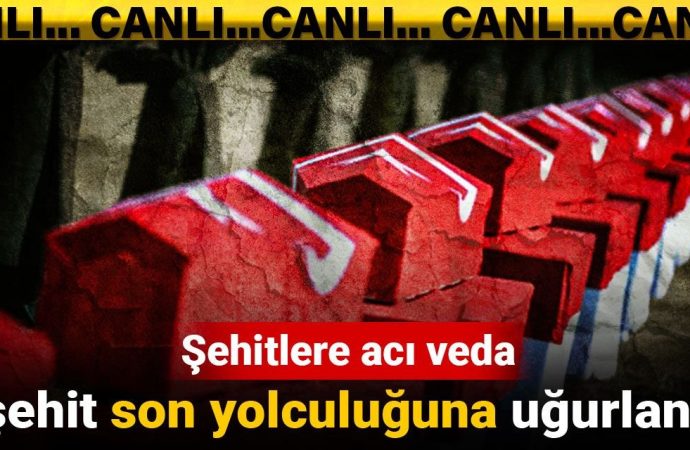 Şehitlere acı veda: 10 şehit son yolculuğuna uğurlandı