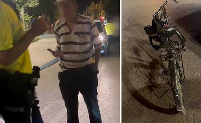 Bursa’da alkollü bisiklet kullanan adama 9 bin TL ceza