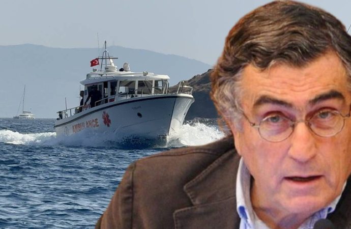 Gazeteci Hasan Cemal deniz ambulansıyla Bodrum’a getirildi