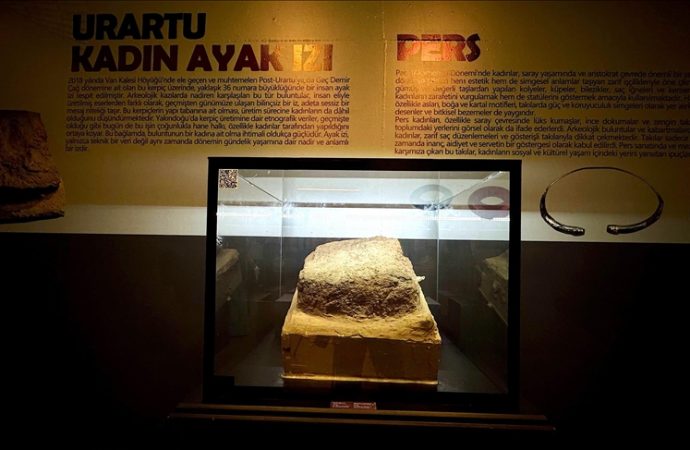 Urartu kadın ayak izi Van Müzesi’nde: İlk kez sergileniyor