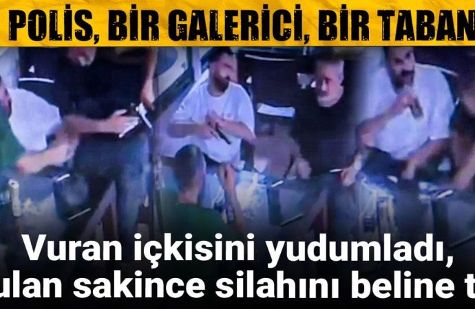 Polisin ikram ettiği silahla o polisi vurdu: Hiçbir şey olmamış gibiydi, ama polis ağır yaralı