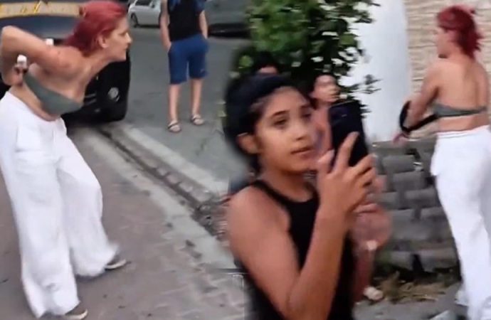 Gözaltına alınacağını anlayınca soyunuverdi