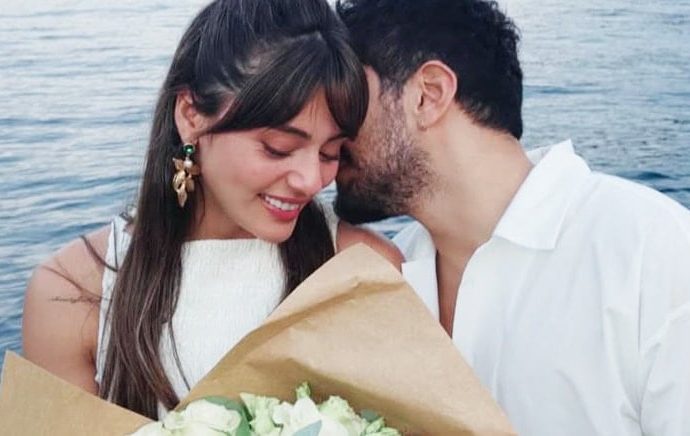Como gölü kıyısında romantik evlilik teklifi
