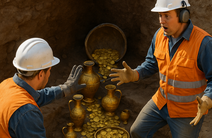 Doğal gaz işçileri kentin altında arkeolojik hazine buldu