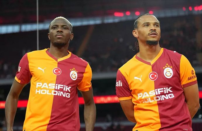 Galatasaray’da Osimhen ve Sane için imza töreni