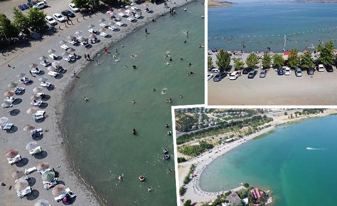 Bu plaj Ege veya Akdeniz’de değil, Elazığ’da