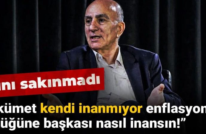Mahfi Eğilmez enflasyonda lafını sakınmadı: Hükümet kendi inanmıyor ki