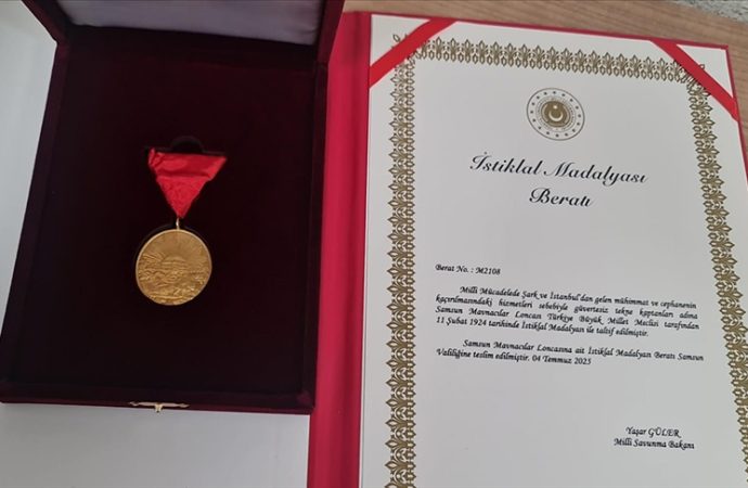 Samsun’a 101 yıl sonra İstiklal Madalyası takdim edilecek