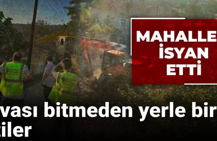 Dava bitmeden mahalle bitti: Birçok ev yıkıldı