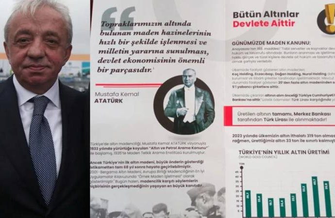 Altın madeni projesine Atatürk’lü savunma