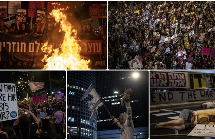 İsrail’de dün yine çok büyük bir protesto vardı