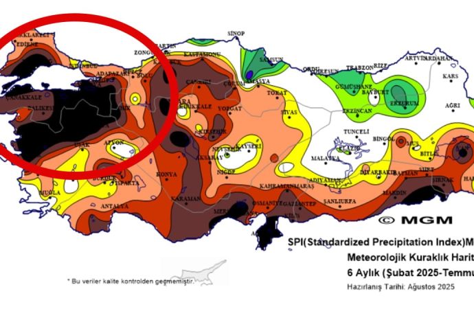 İşte yaşadığımız kuraklık felaketinin kapkara haritası