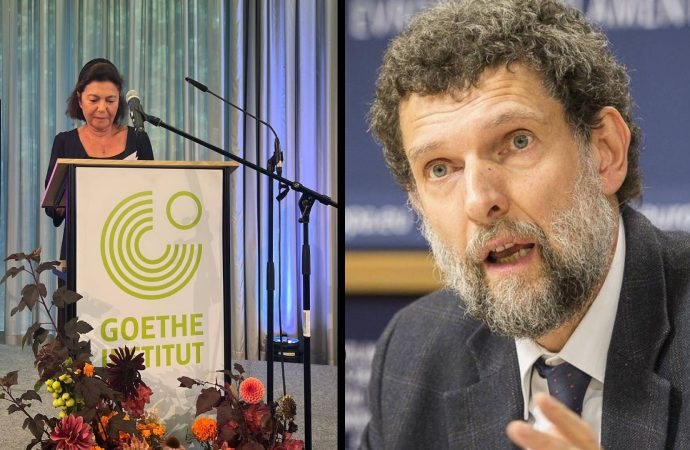 Osman Kavala’ya verilen Goethe Madalyası’nı eşi Prof. Ayşe Buğra aldı