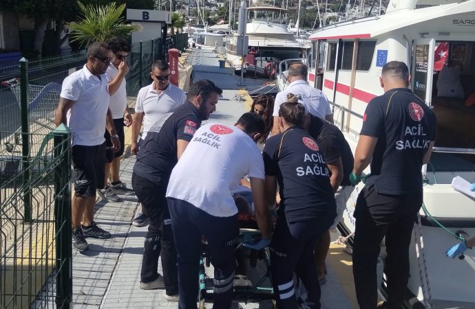 Dalgıç vurgun yedi, İzmir’de hastaneye kaldırıldı
