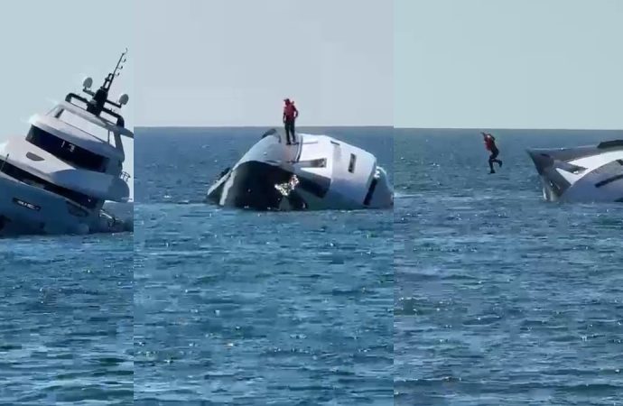 ‘Lüks yat aldım’ diye sevindi, 15 dakika sonra denize atlayıp canını zor kurtardı