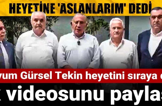 Gürsel Tekin ekibini videoyla tanıttı