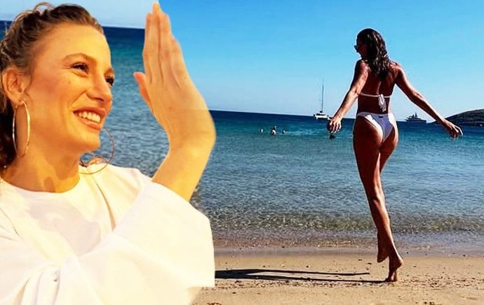 Serenay Sarıkaya yaza böyle veda etti