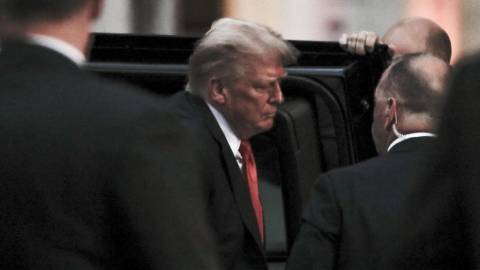 Trump ve ekibine restoranda Gazze protestosu