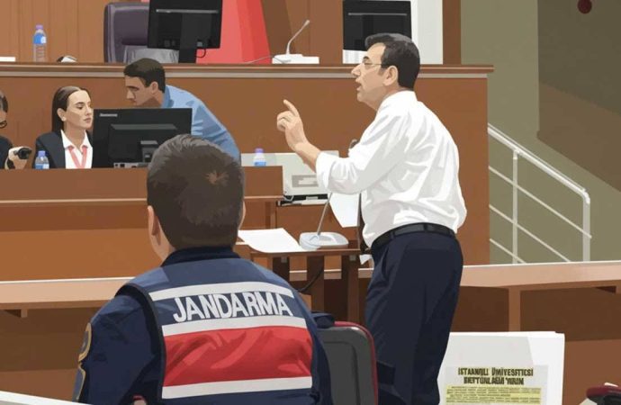 İmamoğlu mahkemede ceketini çıkarıp kollarını sıvadı ve 3 saat sert bir savunma yaptı